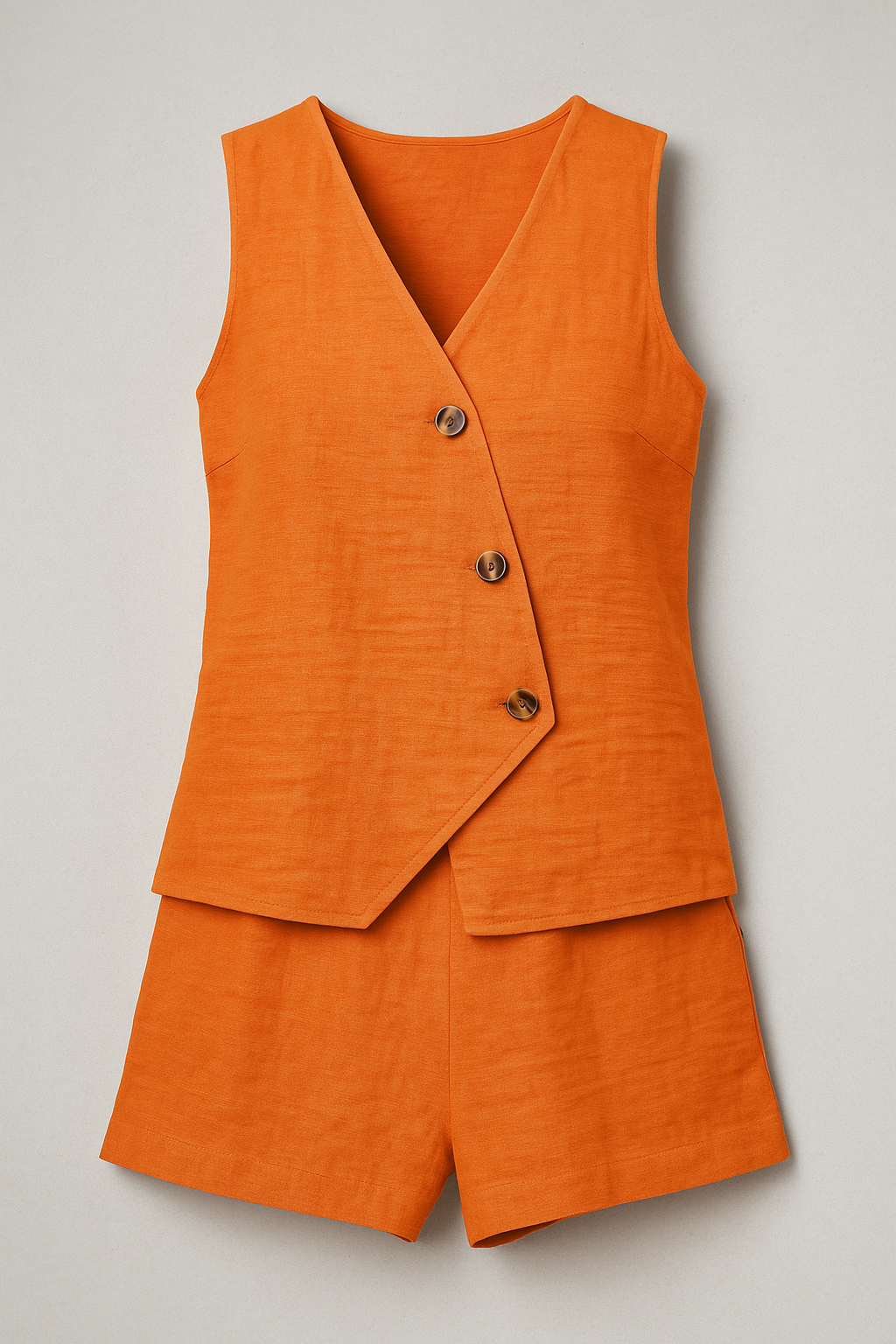 Dames wikkel top en shorts set