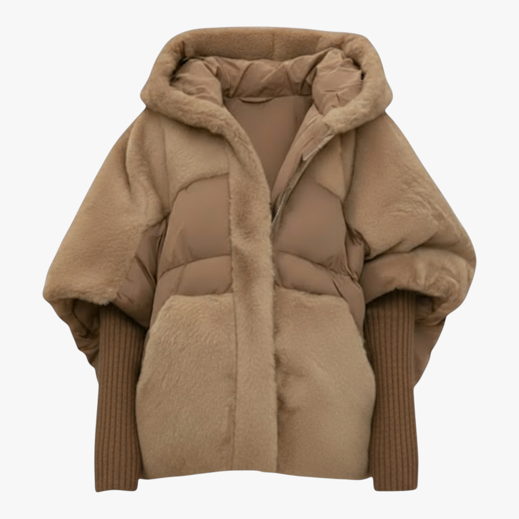 Oversized Damesjas met Capuchon