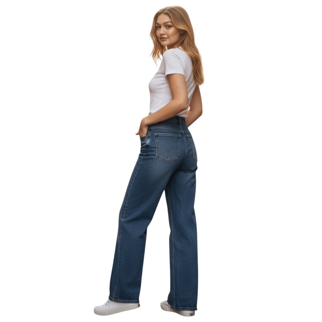 Hoge taille broek rekbaar comfortabel