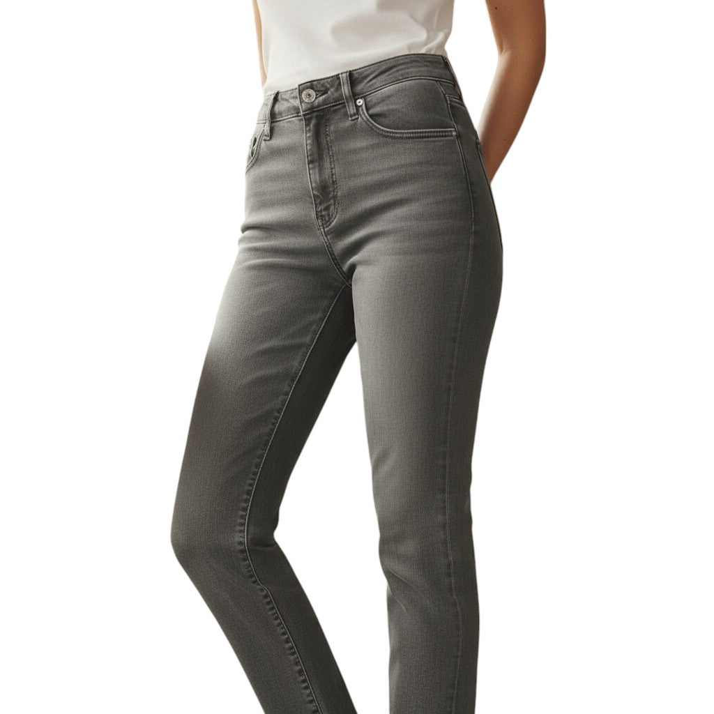 Hoge taille broek rekbaar comfortabel