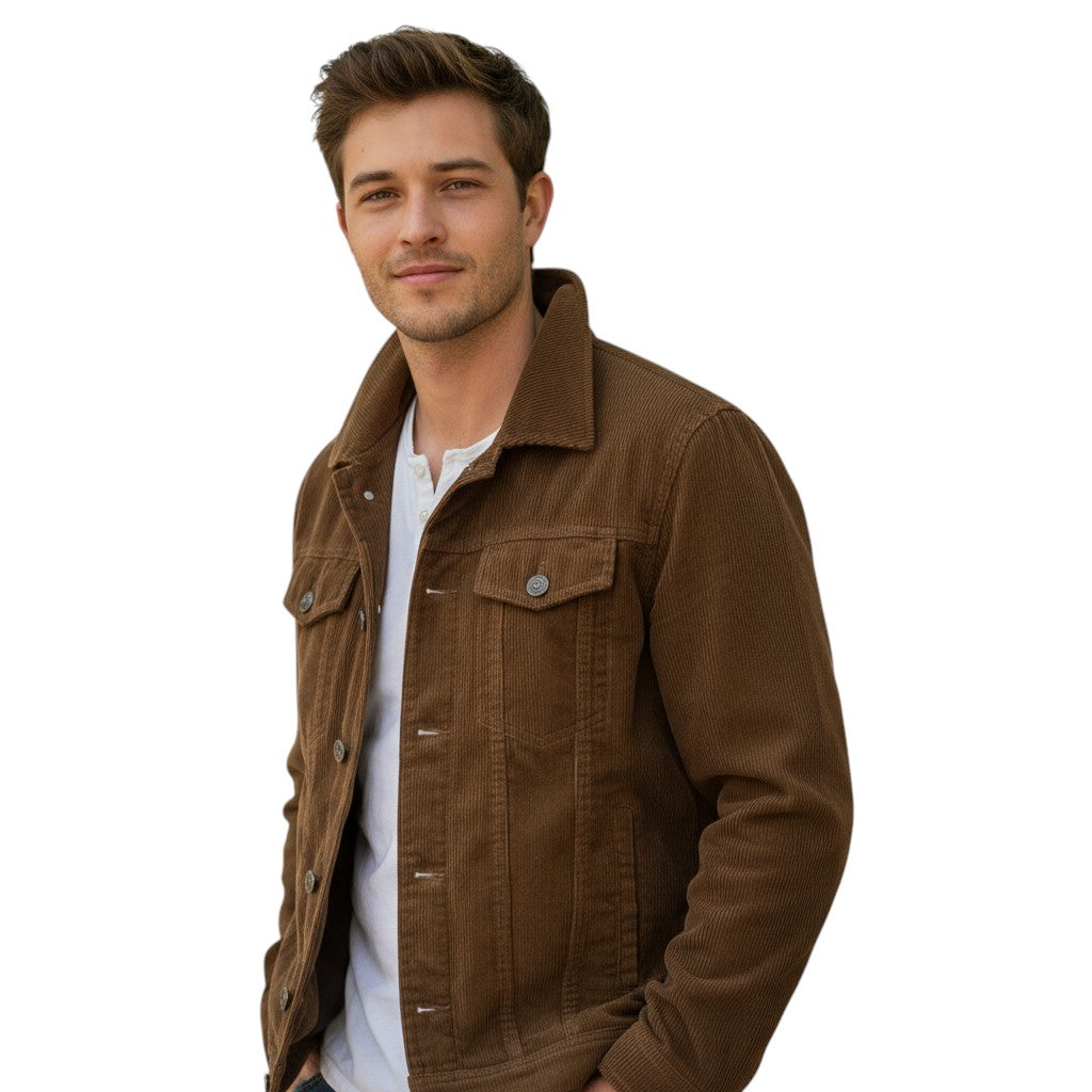 Vintage Herenjacket Ribfluweel