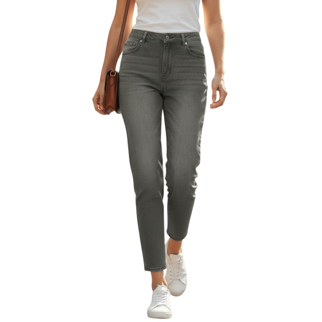 Hoge taille broek rekbaar comfortabel