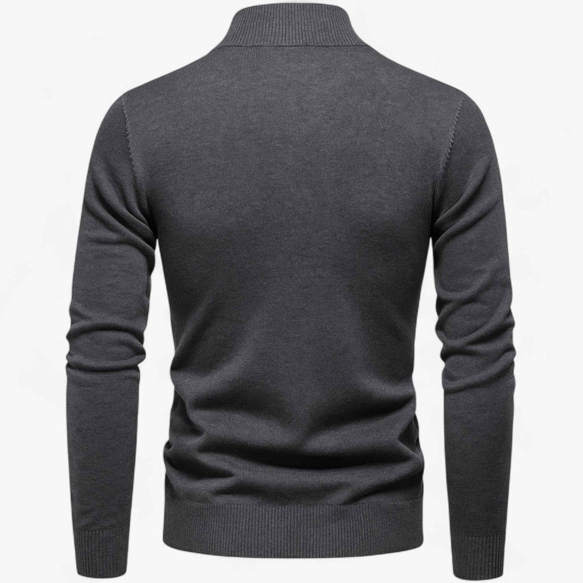 Stijlvolle herentrui met halve rits voor casual gebruik