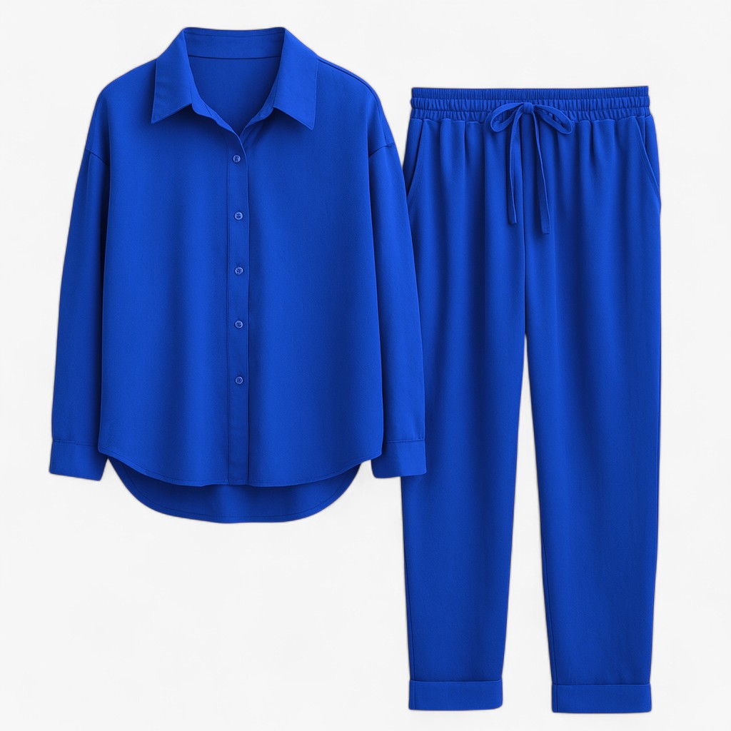 Dames katoenen shirt en broek set voor de zomer