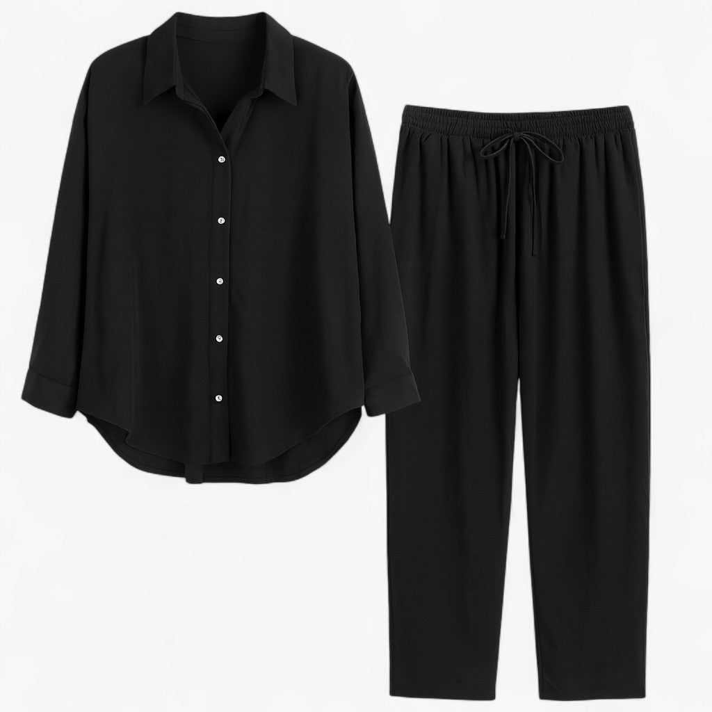 Dames katoenen shirt en broek set voor de zomer