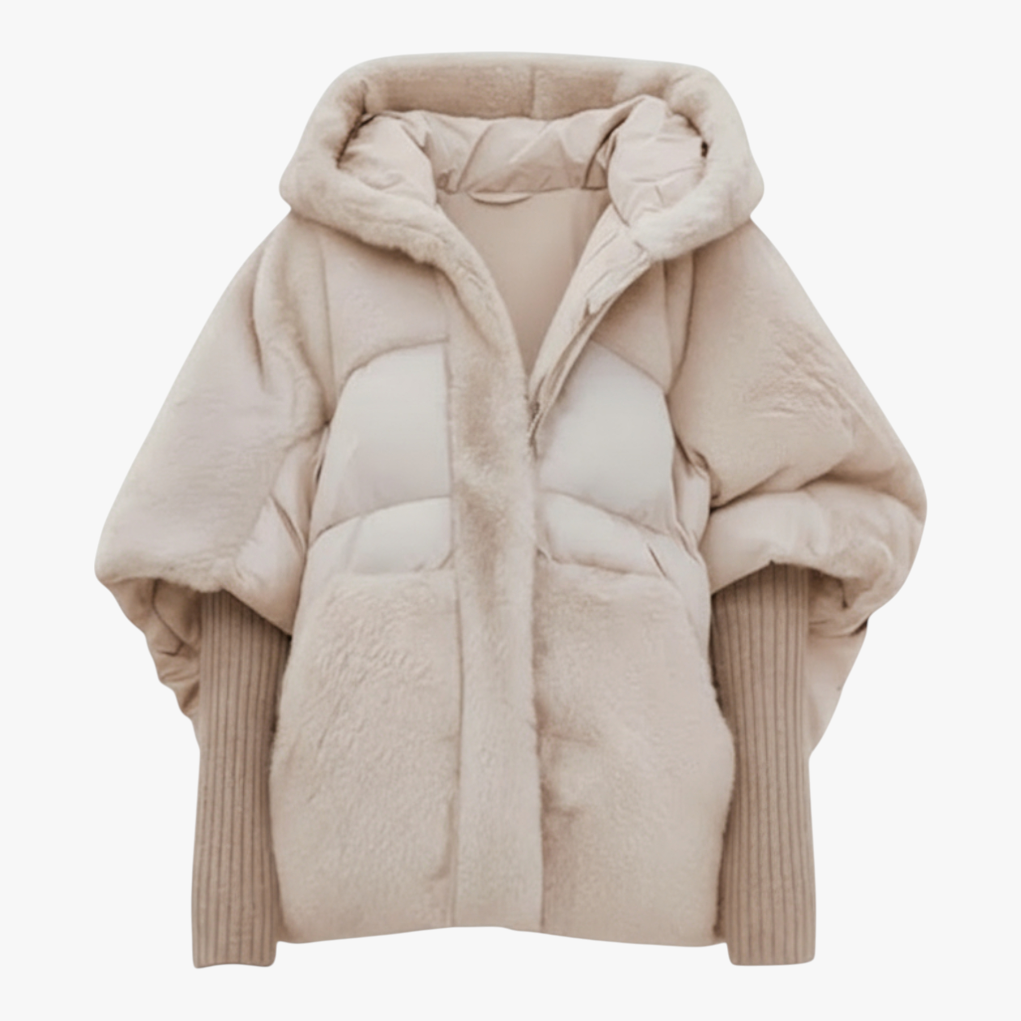 Oversized Damesjas met Capuchon