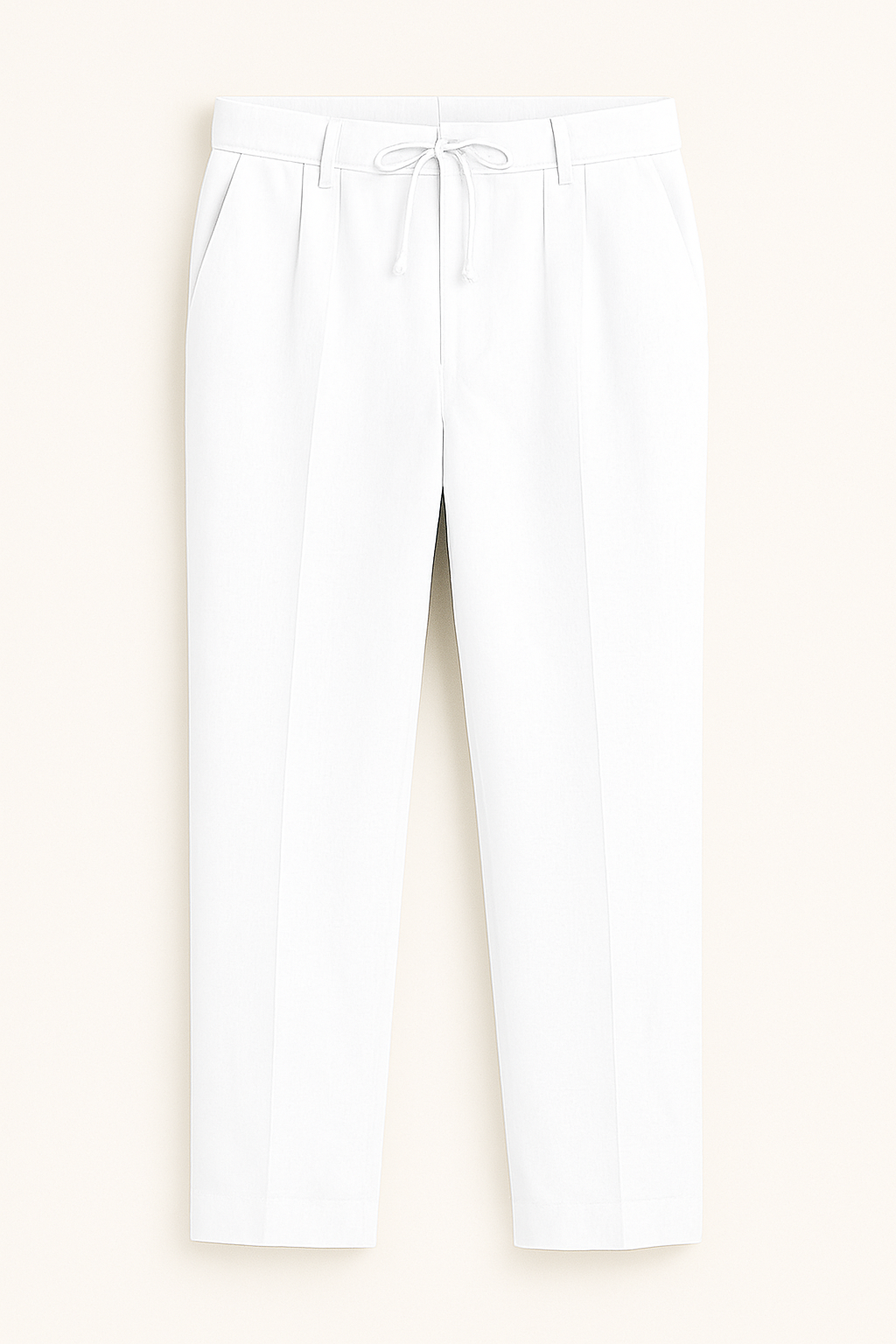 Comfortabele en elegante geplooide loungebroek voor heren