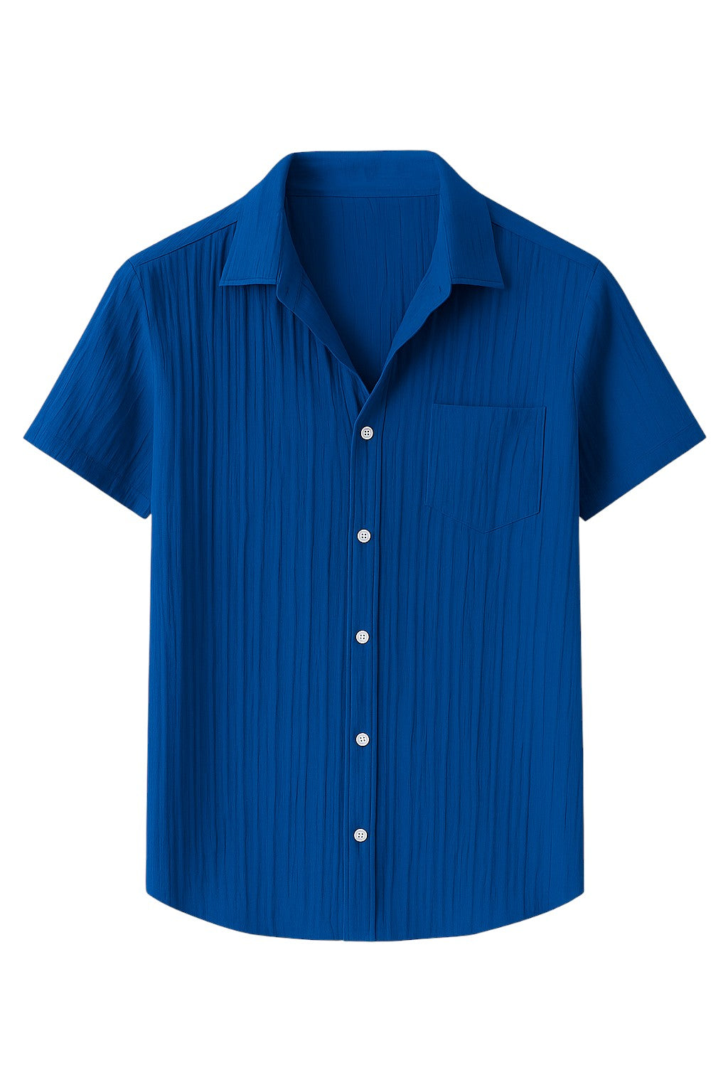 Korte Mouwen Shirt Open Kraag Zomer