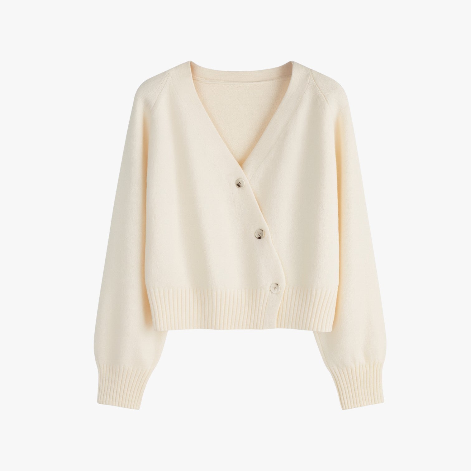 Oversized kasjmier damesvest met knoopsluiting