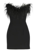 Black Strapless Cocktail Dress Women's Luxury Mini Dress