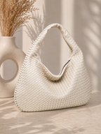 Gevlochten Hobo Tas Dames – Luxe Schoudertas van Kunstleer