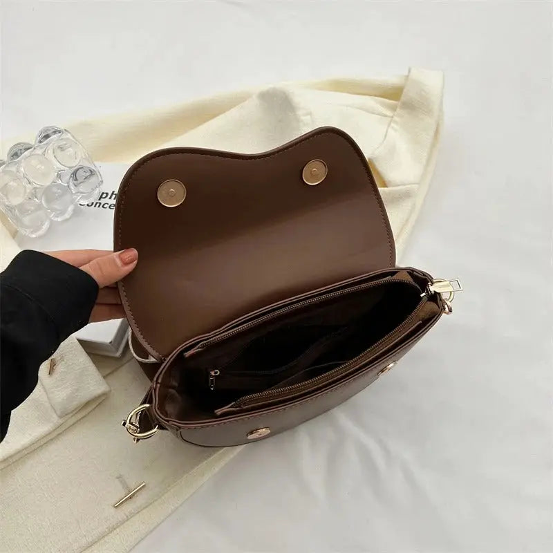 Minimalistische Crossbody Tas Dames Zwarte Compacte Schoudertas