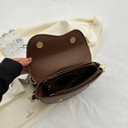 Minimalistische Crossbody Tas Dames Zwarte Compacte Schoudertas