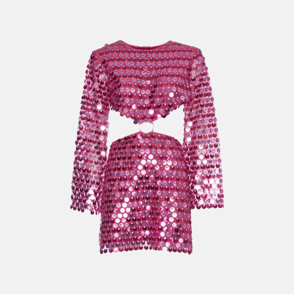 Sequin Co-ord Set Women – Glamour Crop Top