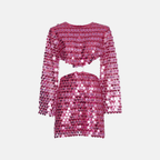 Sequin Co-ord Set Women – Glamour Crop Top