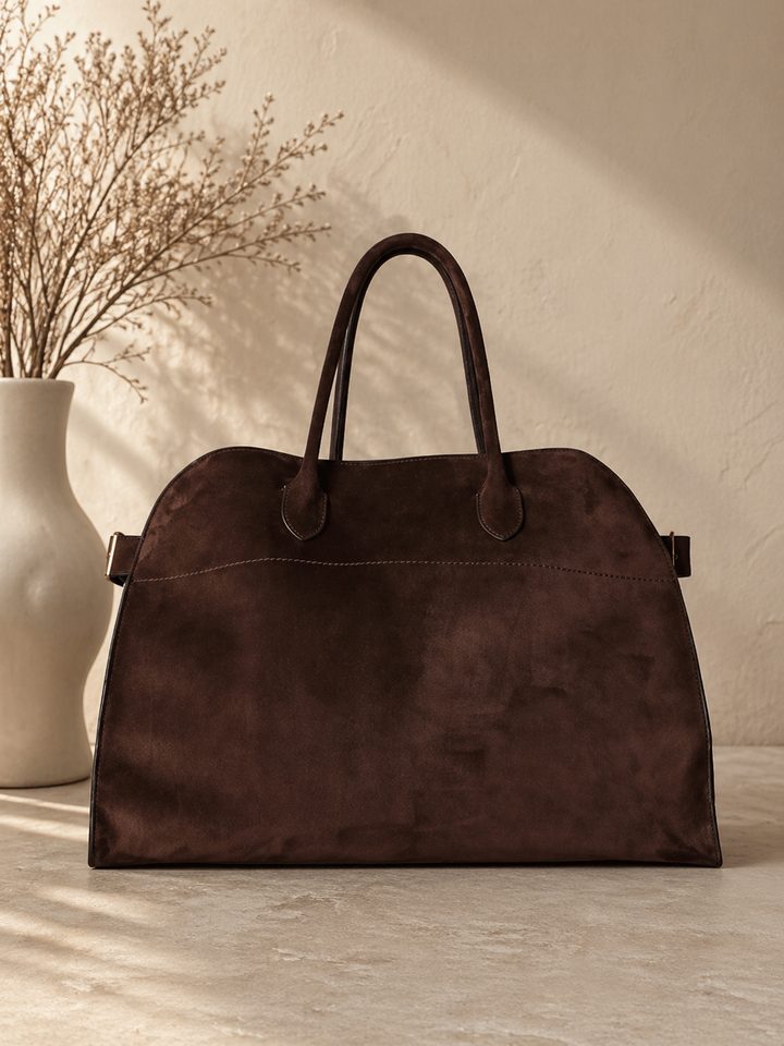 Luxe Leren Handtas Dames Grote Vintage Shopper