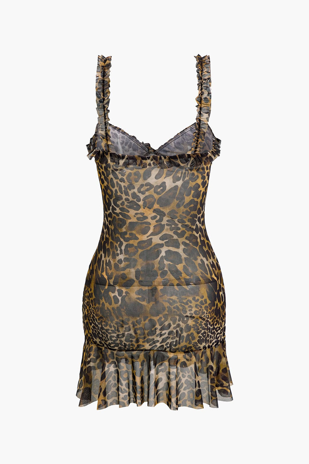Women's Animal Print Mini Dress with Bodycon Fit