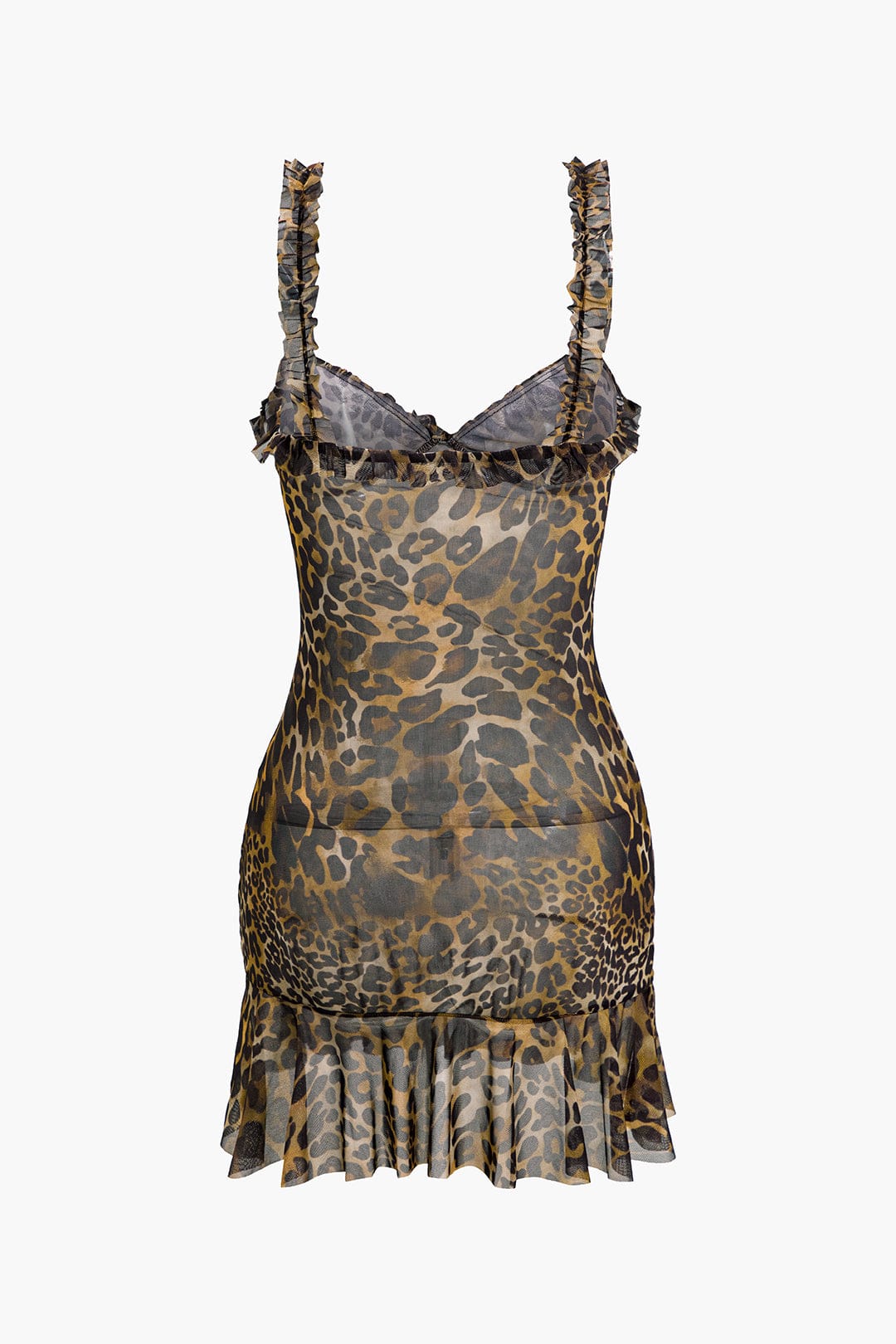 Women's Animal Print Mini Dress with Bodycon Fit