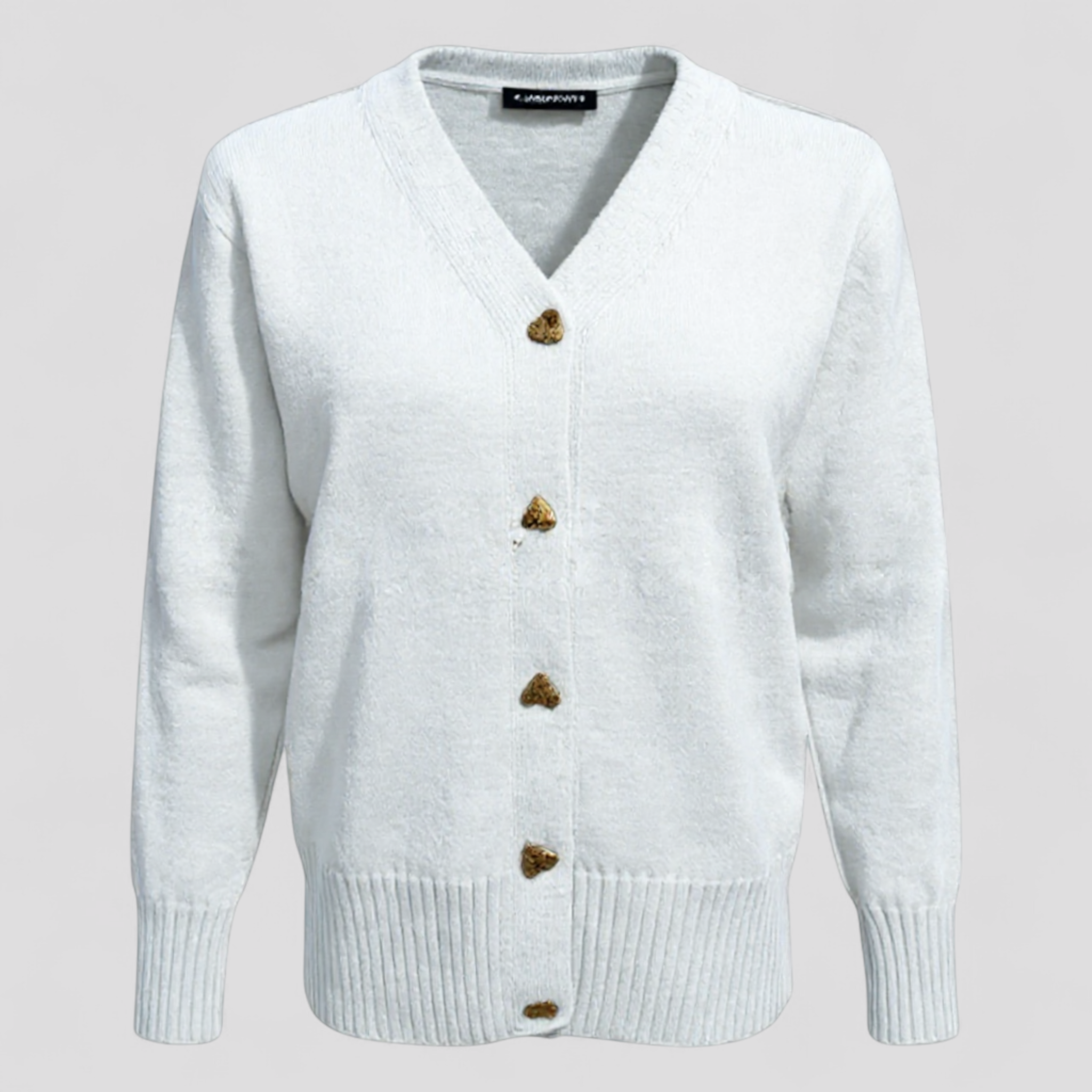 Damespullover met Knopen in Wol