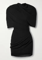 Girls Draped Mini Dress for Parties and Special Occasions