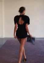 Girls Draped Mini Dress for Parties and Special Occasions