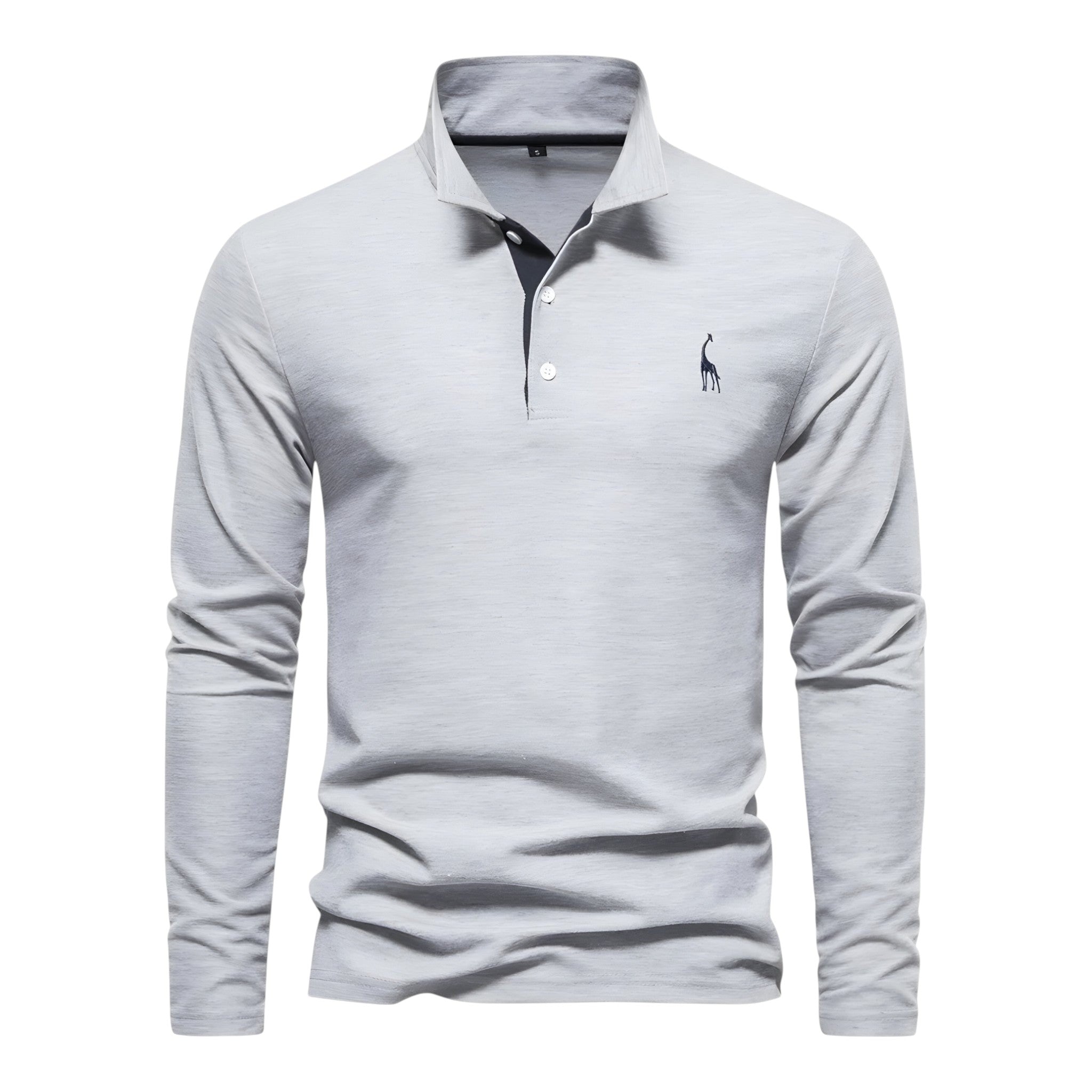 Poloshirt Lange Mouwen Klassieke Stijl Dagelijks Comfort