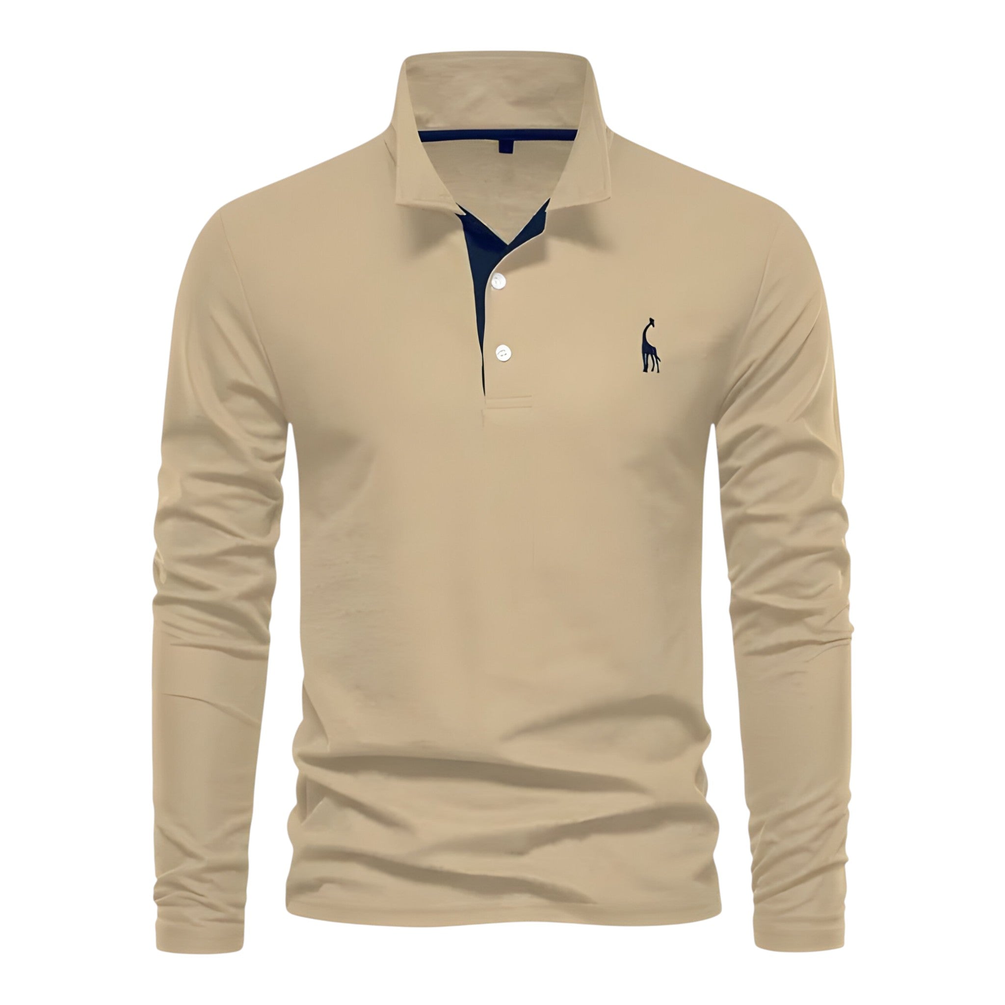 Poloshirt Lange Mouwen Klassieke Stijl Dagelijks Comfort