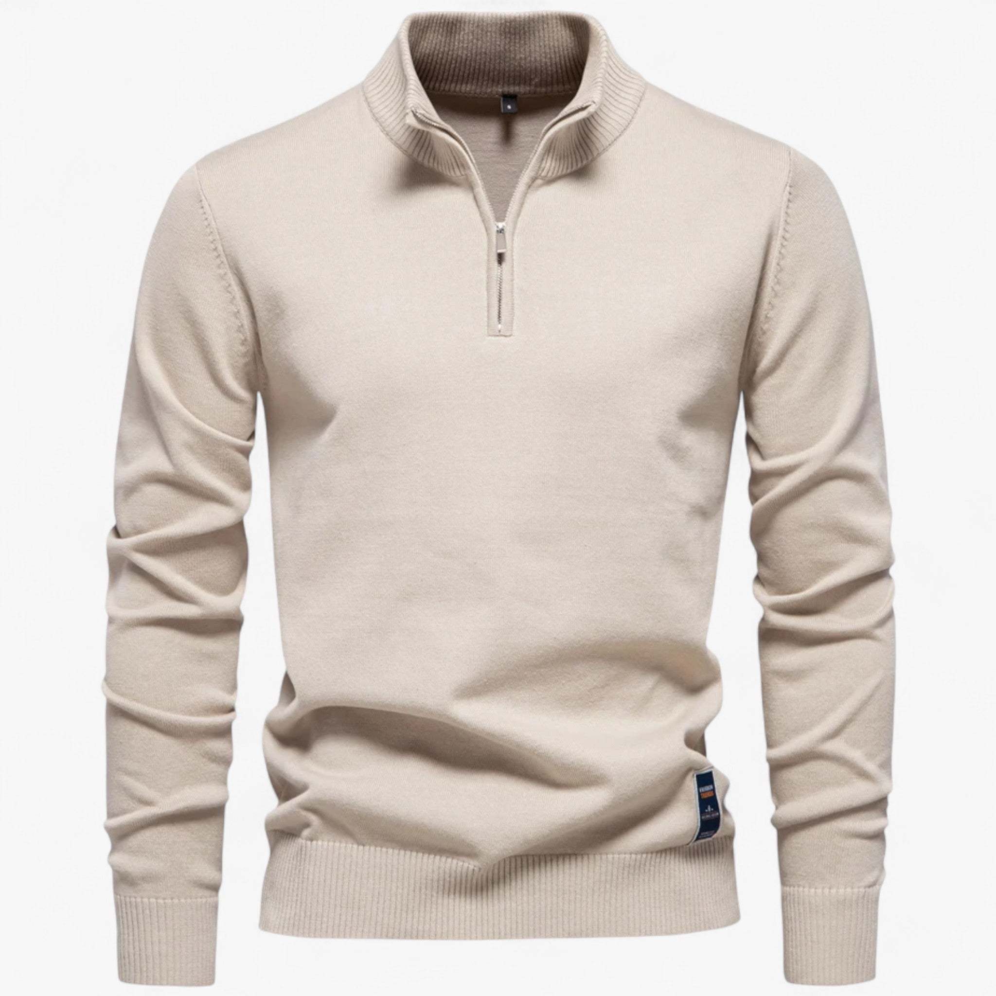 Elegante trui met halve rits voor heren