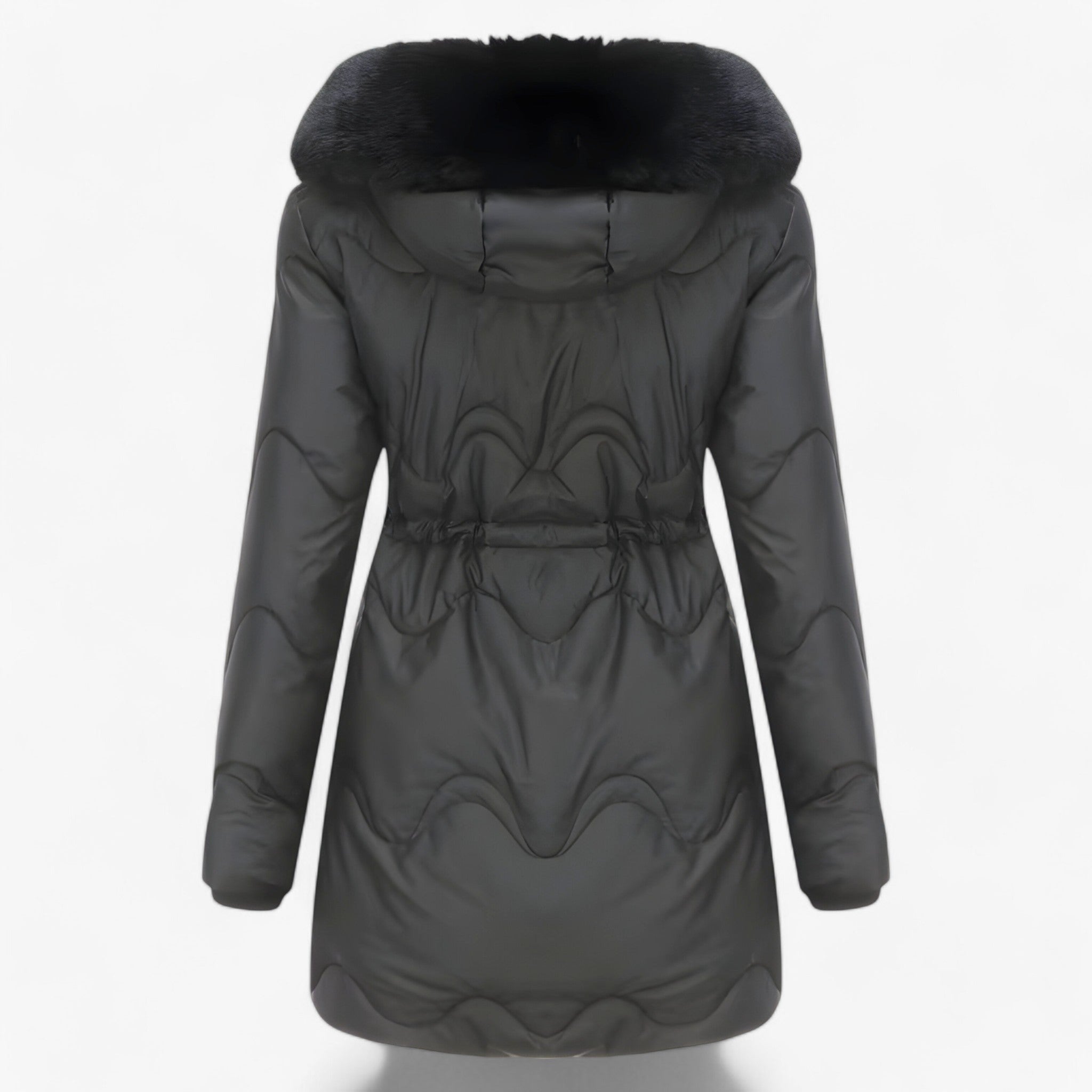 Winterjacke met capuchon en bontvoering voor Dames