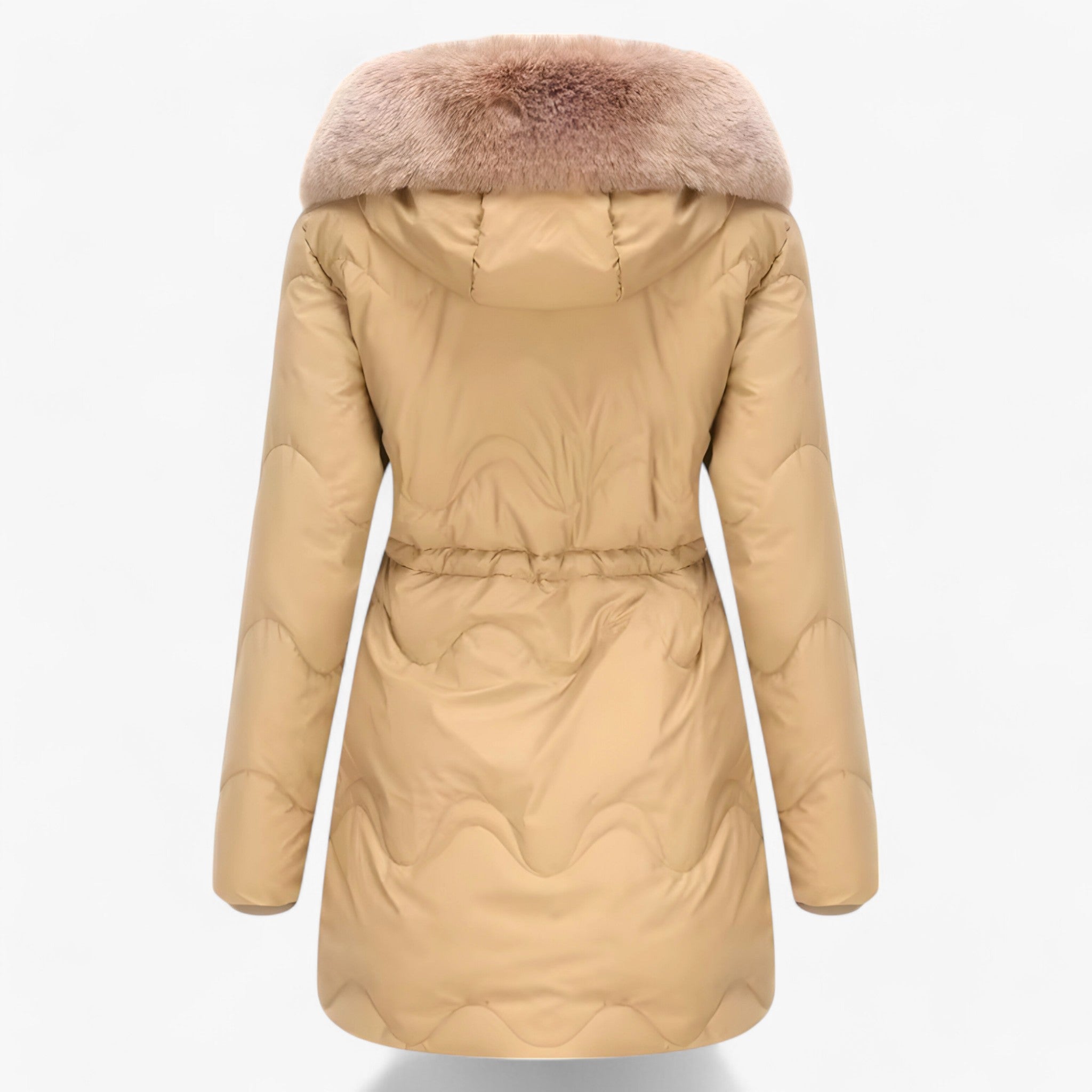 Winterjacke met capuchon en bontvoering voor Dames