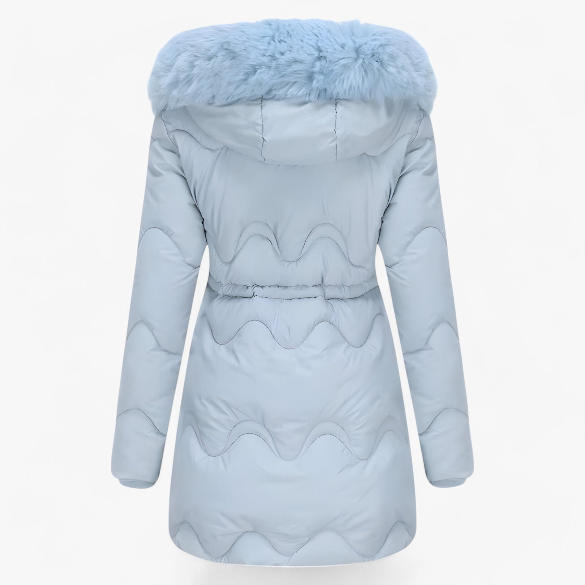 Winterjacke met capuchon en bontvoering voor Dames