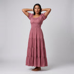 Women's Maxi Dress Dusty Rose Bohemian Long Dress