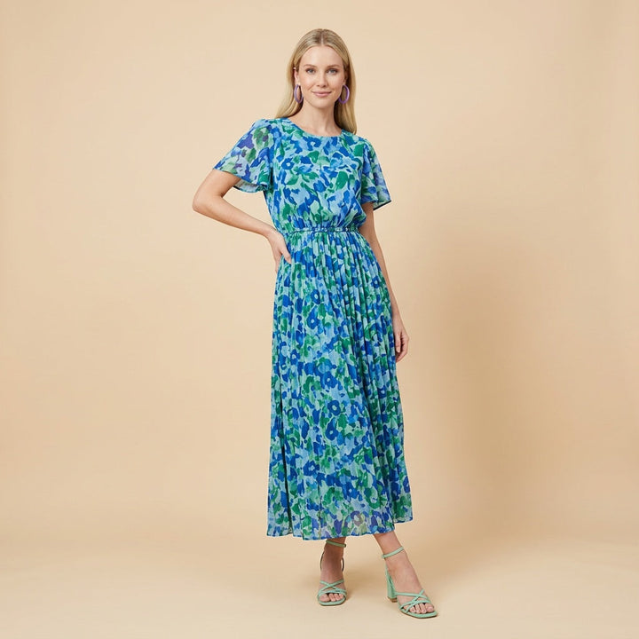 Dames Maxi Jurk met Bloemenprint en V-Hals