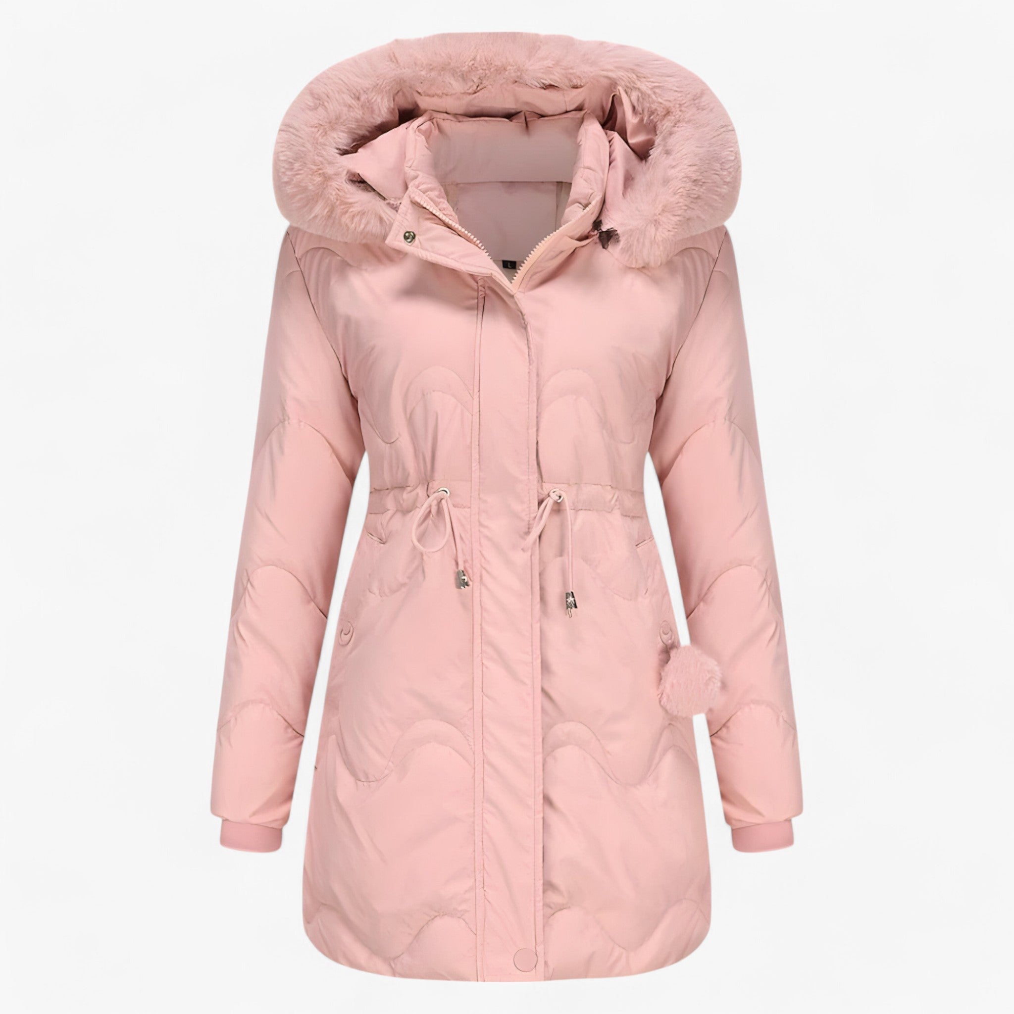 Winterjacke met capuchon en bontvoering voor Dames