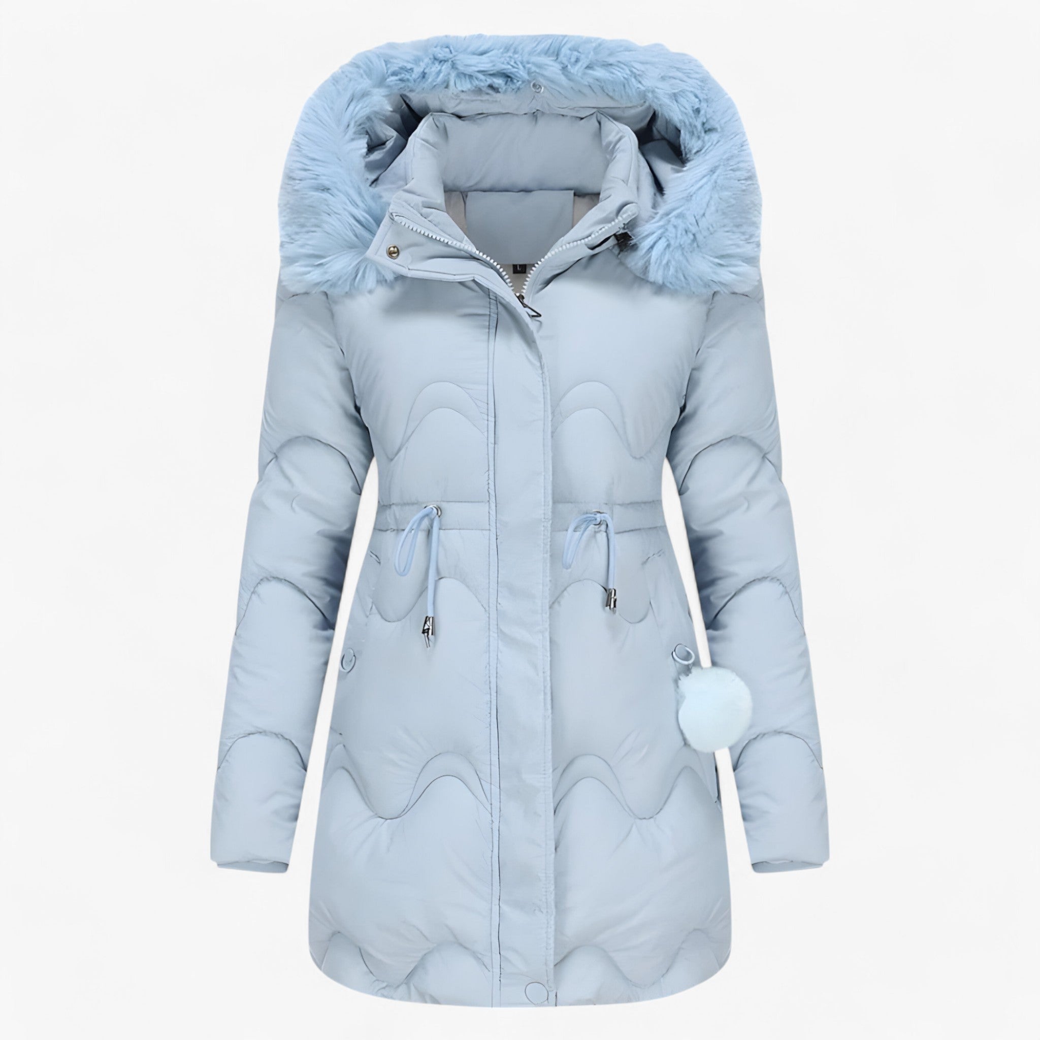 Winterjacke met capuchon en bontvoering voor Dames