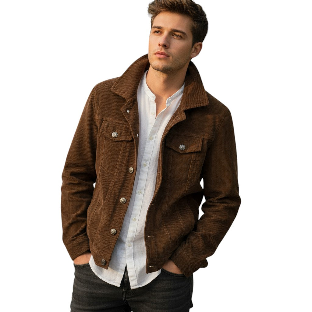 Vintage Herenjacket Ribfluweel