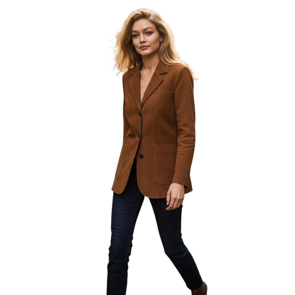 Suède leren jasje maatwerk fit