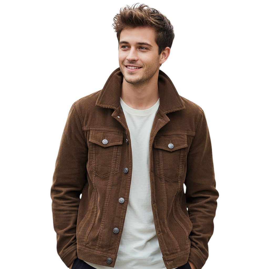 Vintage Herenjacket Ribfluweel